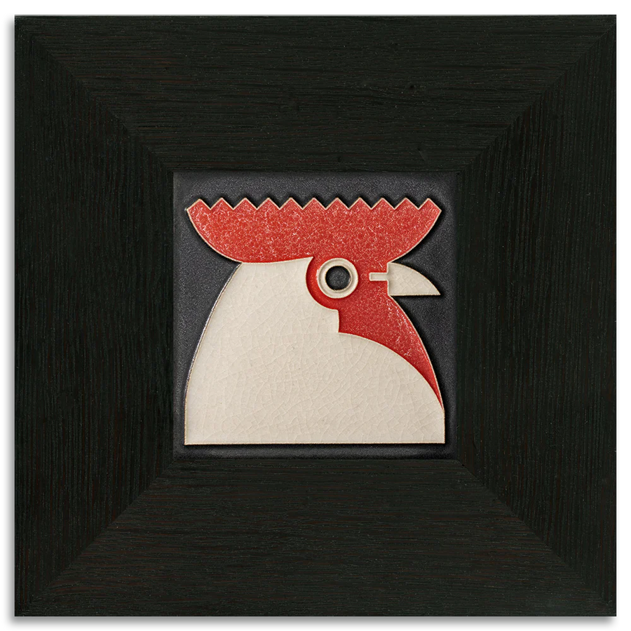 Motawi Rooster in Black - 4x4