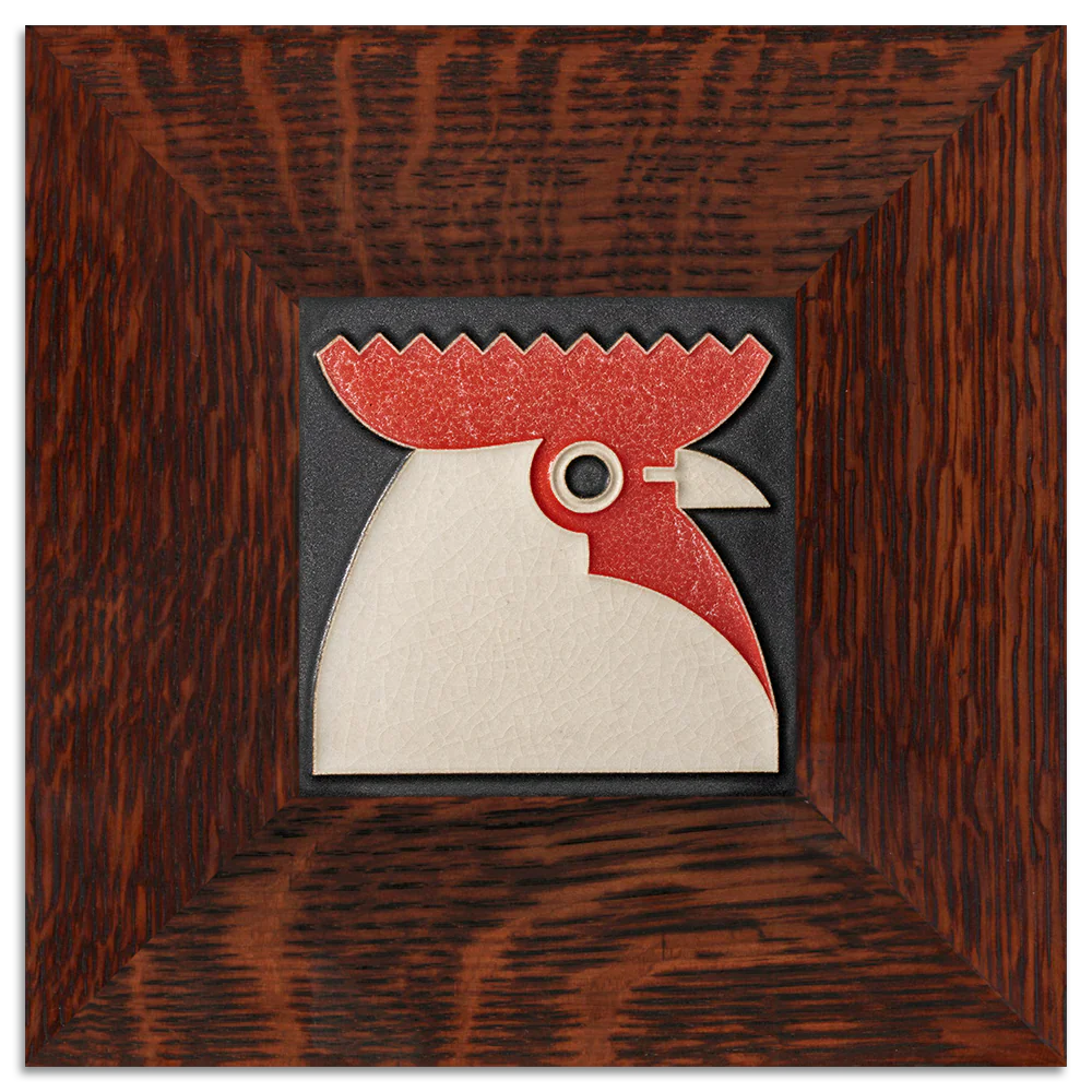Motawi Rooster in Black - 4x4