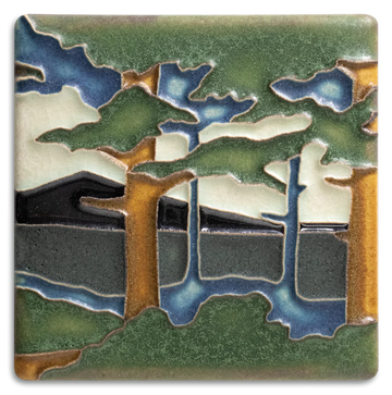 Motawi Pine Landscape Summer Mountain - 4x4