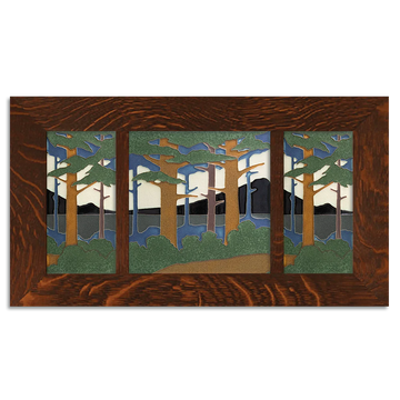 Motawi Framed Pine Landscape Triptych
