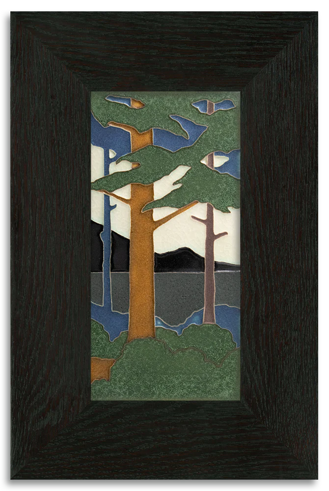 Motawi Pine Landscape Summer Vertical - 4x8