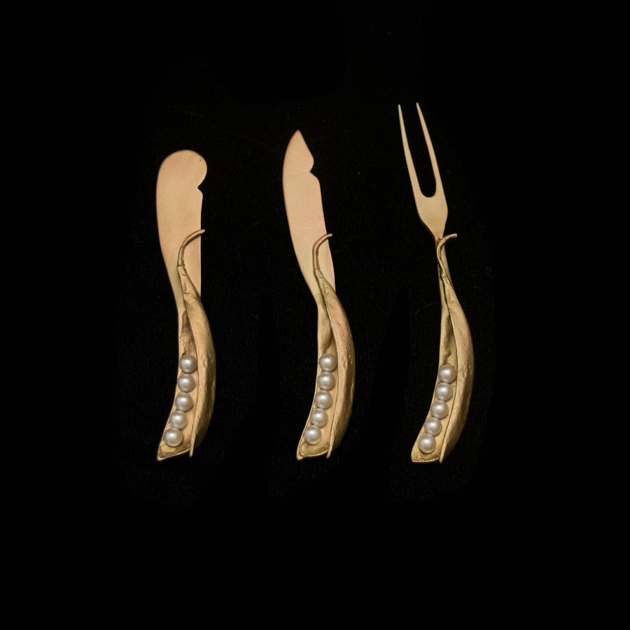 Pea Pod 3-Piece Hostess Set | Gold
