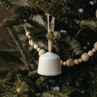 Ivory Porcelain Short Bell Ornament