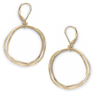Simple Gold Filled Caldera Earrings