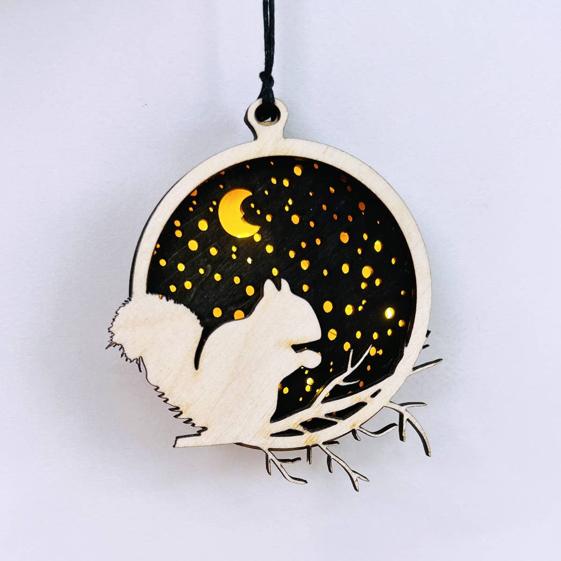 Squirrel Light Up Ornament