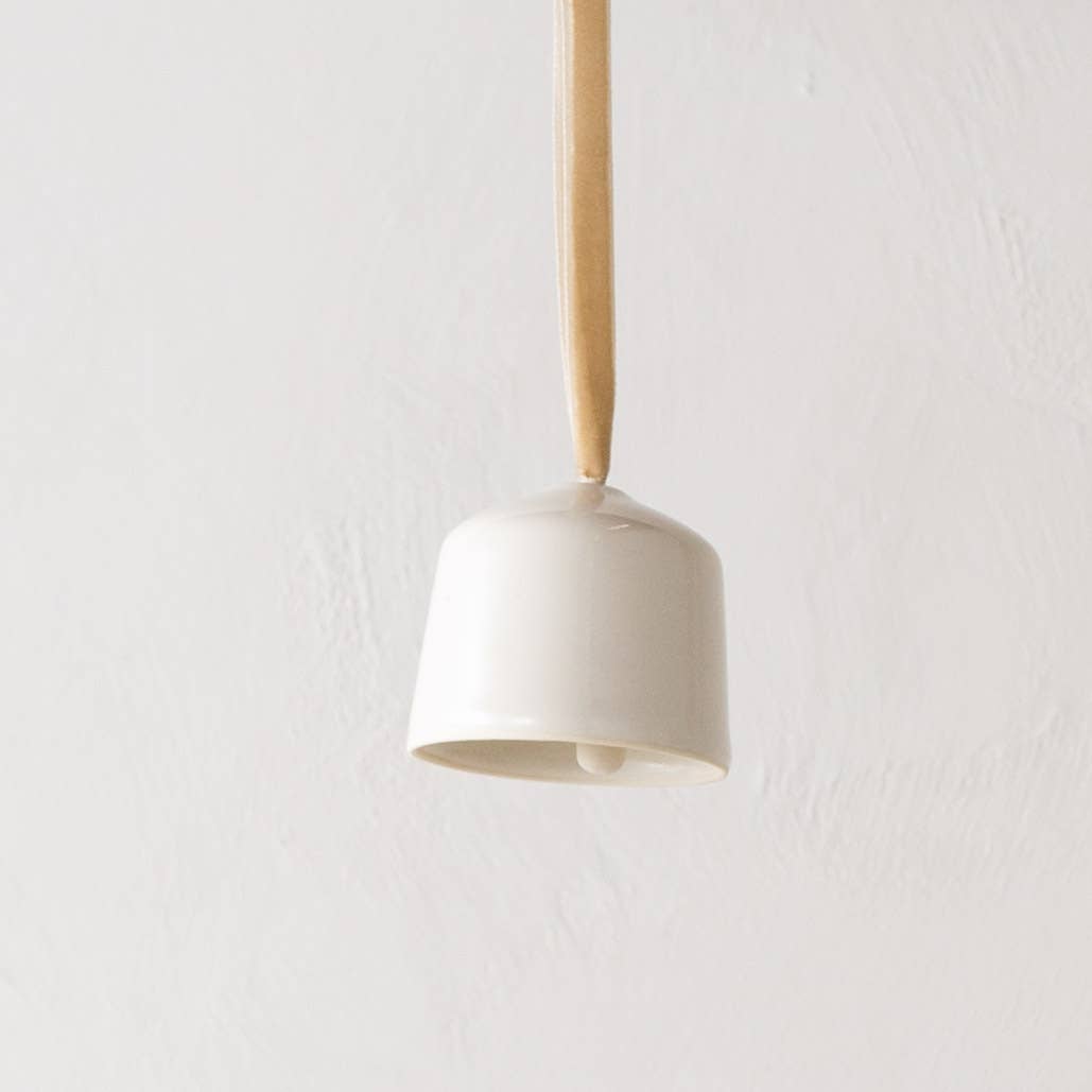 Ivory Porcelain Short Bell Ornament