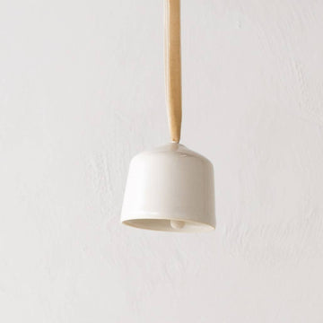 Ivory Porcelain Short Bell Ornament