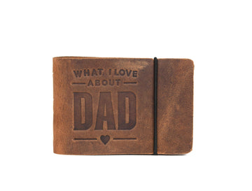 Love About Dad Leather Journal