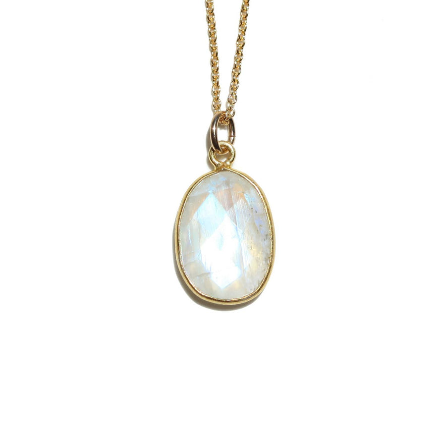 Moonstone June Gold Necklace