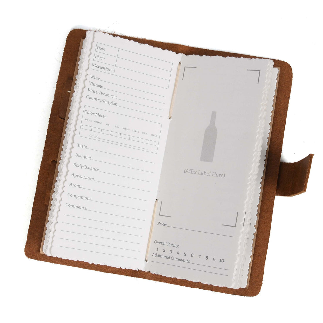 Wine Leather Logbook