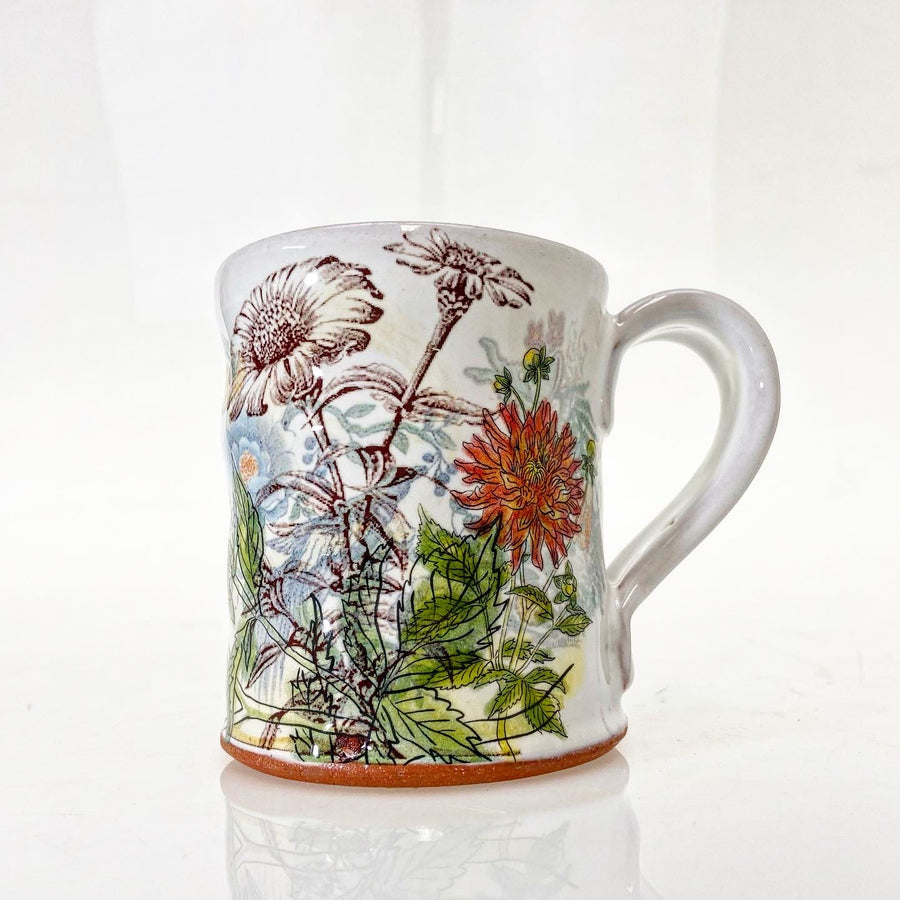 Zinnias Floral Mug