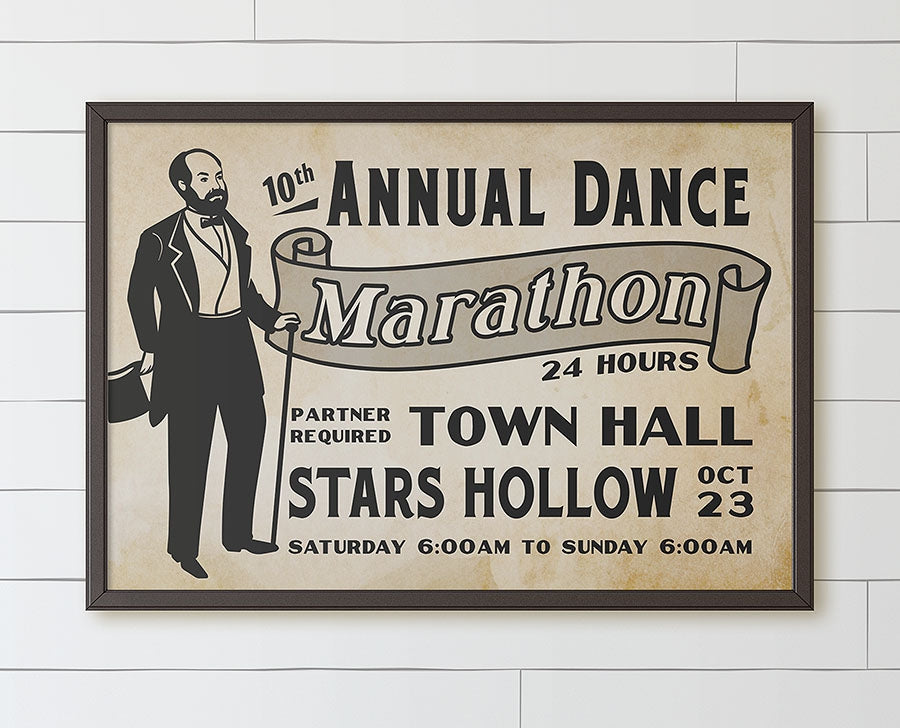 Stars Hollow Dance Marathon Poster | 8x10
