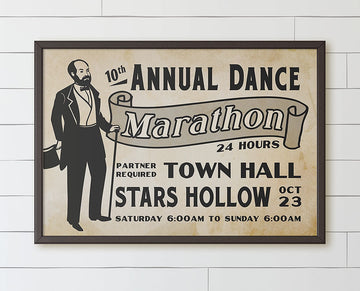 Stars Hollow Dance Marathon Poster | 8x10