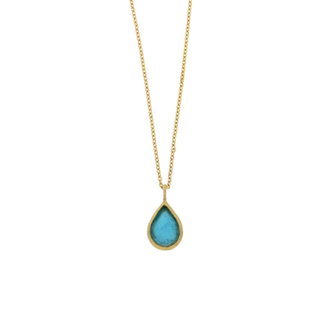 Tear Drop Bubble Necklace | Turquoise