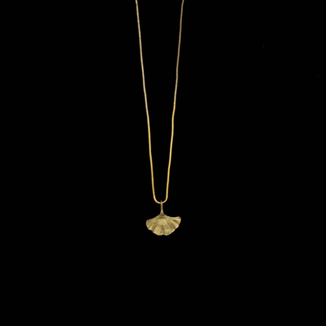 Ginkgo Single Leaf Necklace