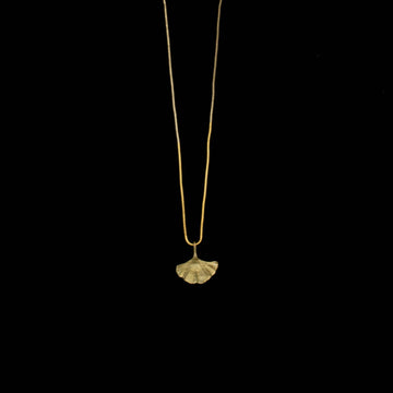 Ginkgo Single Leaf Necklace