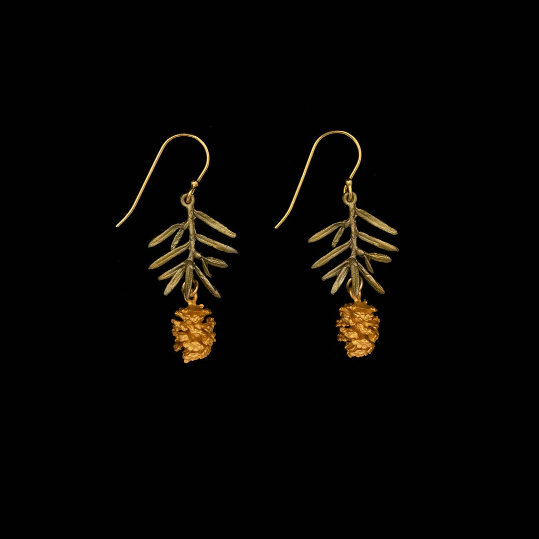 Pine Needle Drop Earrings