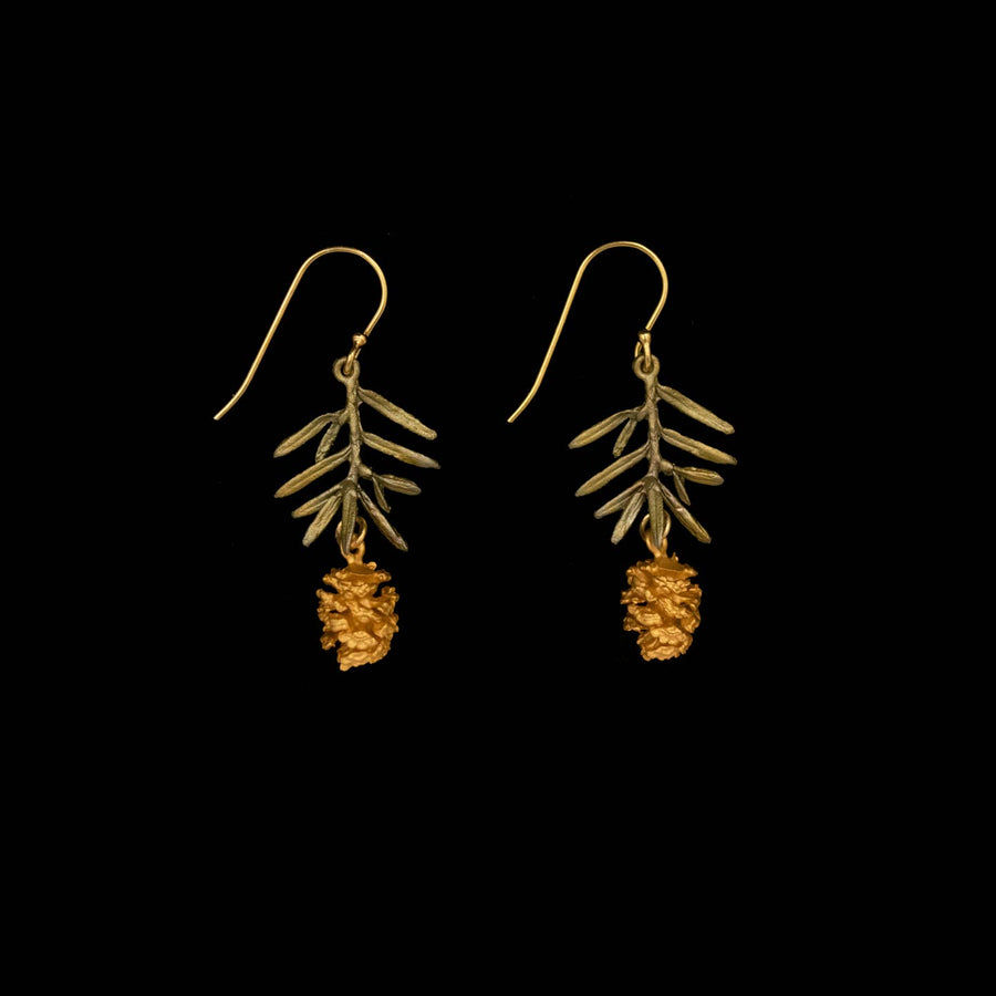 Pine Needle Drop Earrings