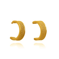 Tiny Hoops Filigree Earrings | Gold