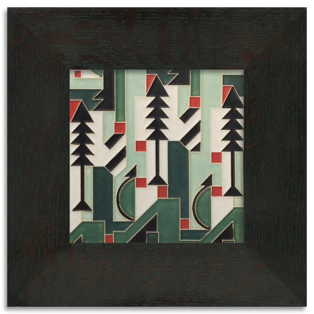 Motawi Cubist Christmas in Mint - 6x6