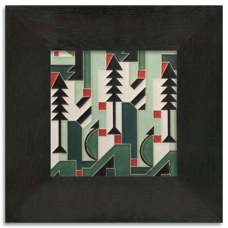 Motawi Cubist Christmas in Mint - 6x6