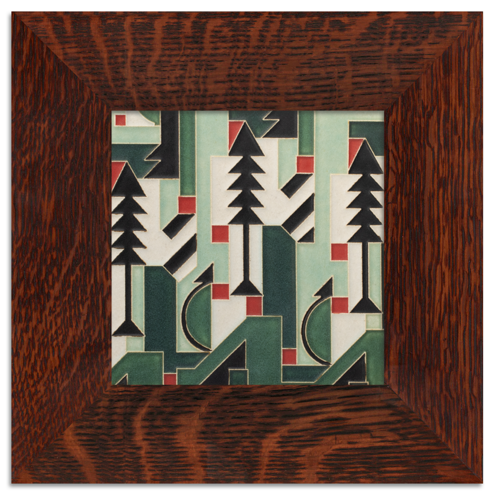 Motawi Cubist Christmas in Mint - 6x6