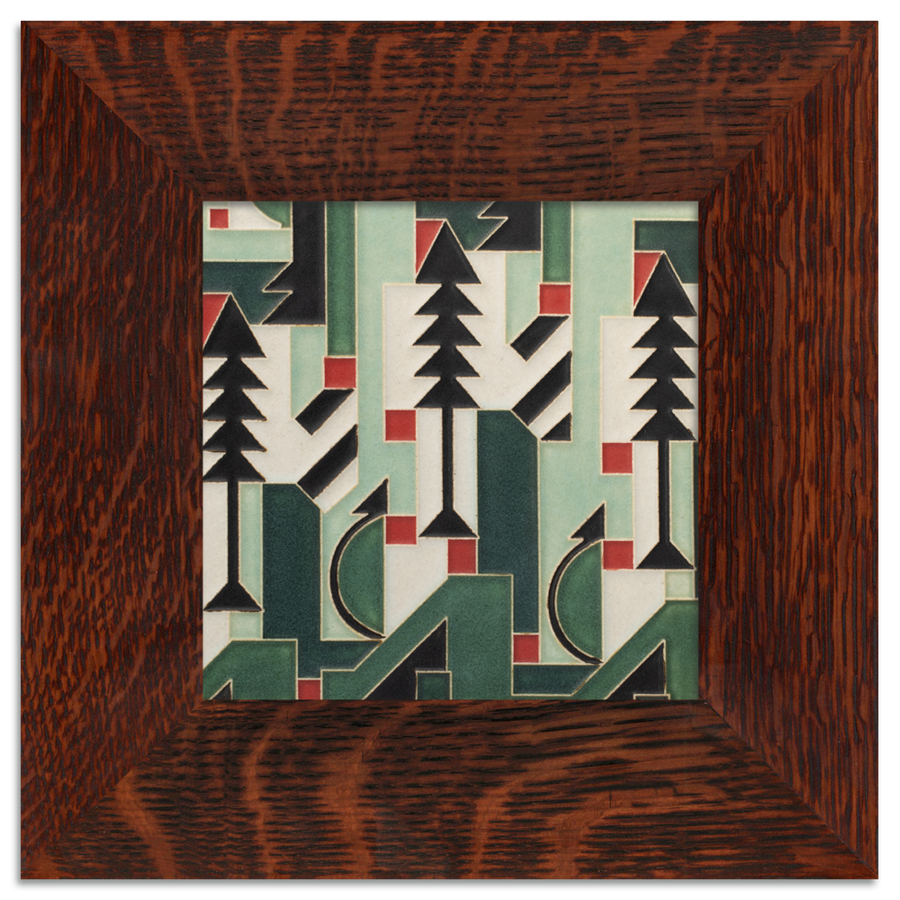 Motawi Cubist Christmas in Mint - 6x6