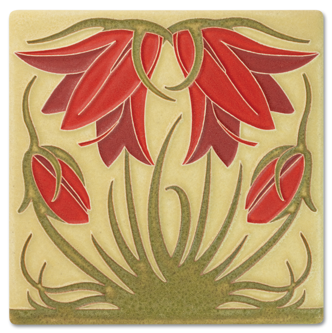 Motawi Ladybell in Red - 6x6