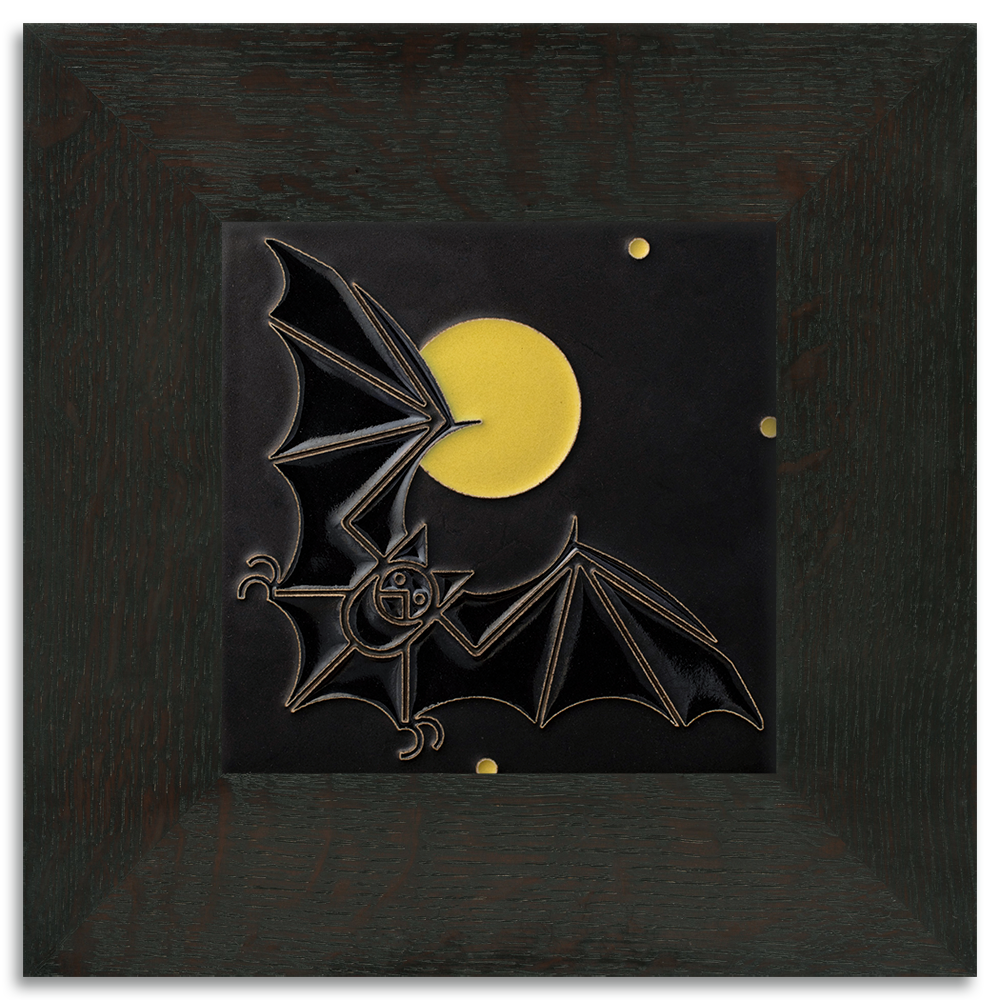 Motawi Bat & The Moon in Black - 6x6