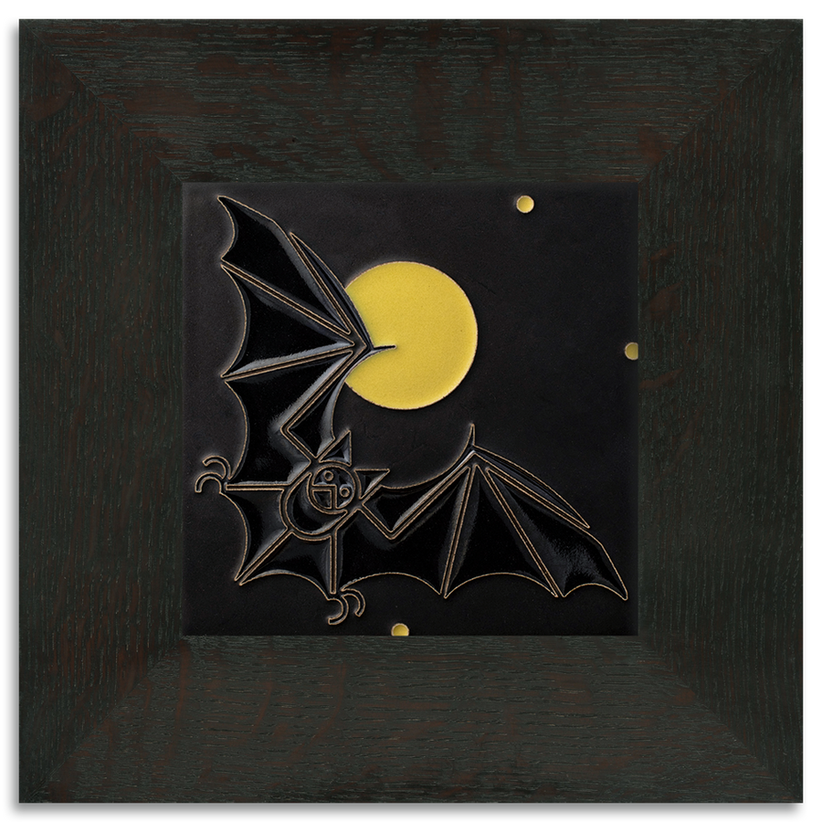 Motawi Bat & The Moon in Black - 6x6