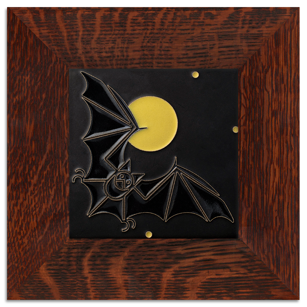Motawi Bat & The Moon in Black - 6x6