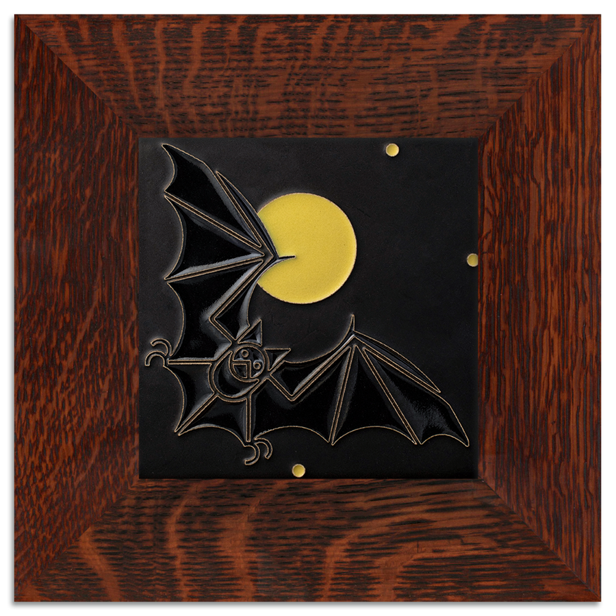 Motawi Bat & The Moon in Black - 6x6