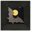 Motawi Bat & The Moon in Grey - 6x6