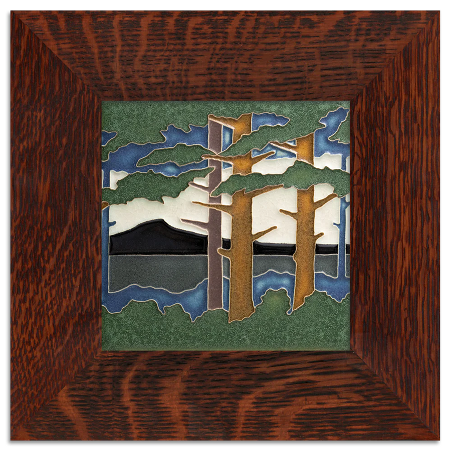 Motawi Pine Landscape Summer Mountain - 6x6