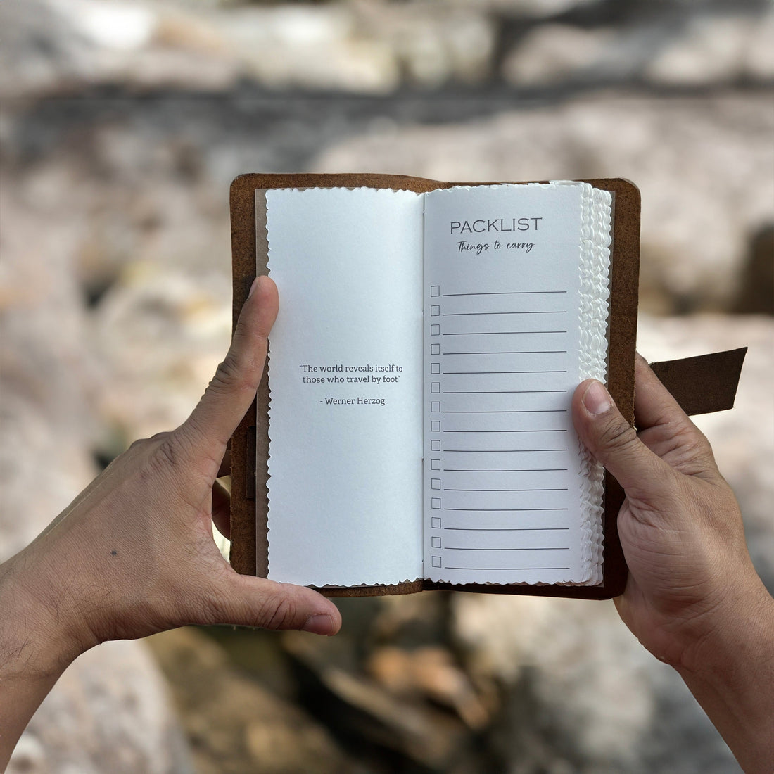 Hiking Leather Log