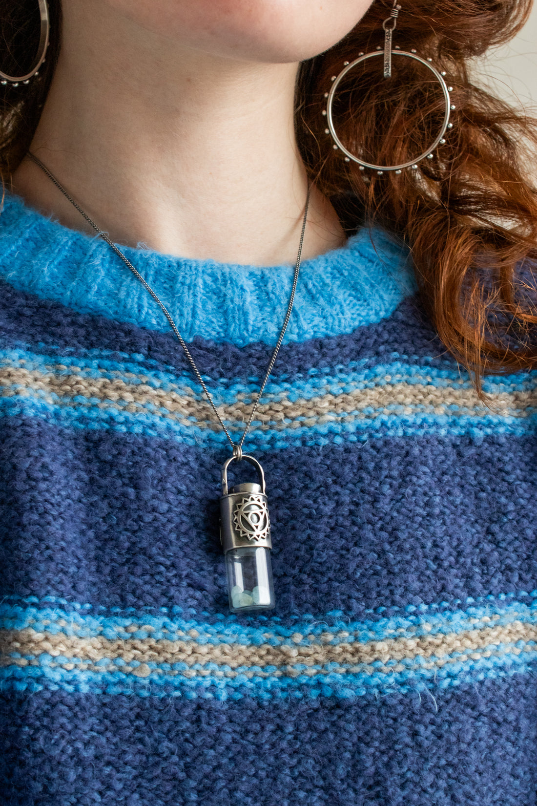 Throat Chakra Roller Bottle Charm
