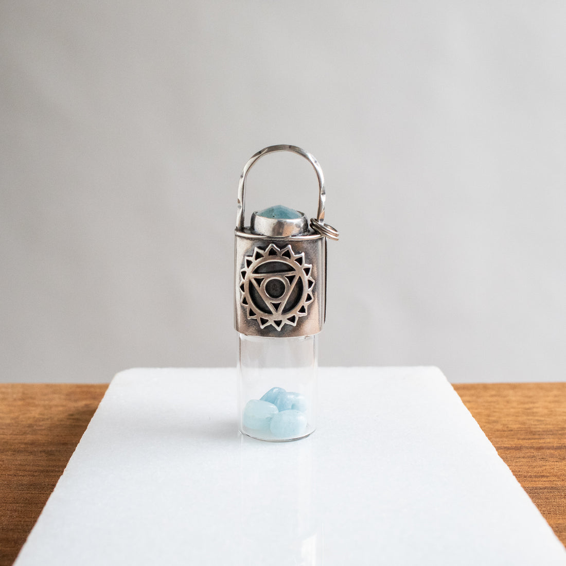 Throat Chakra Roller Bottle Charm