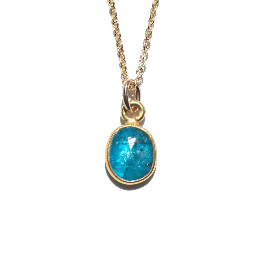 Apatite Gold Necklace