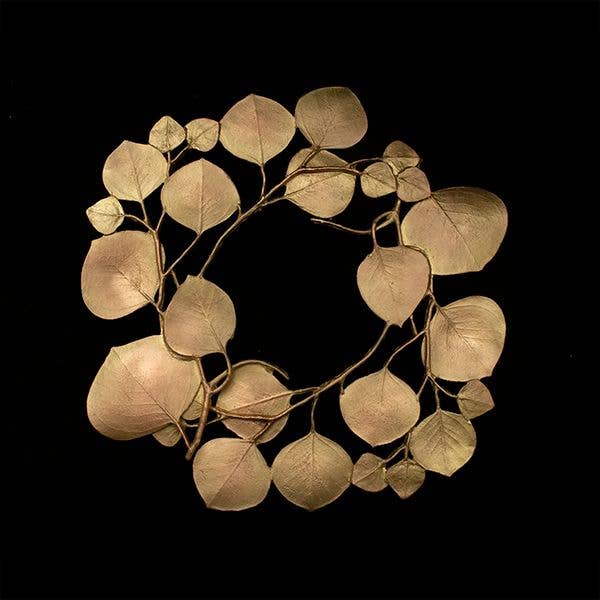 Round Leaf Eucalyptus Trivet | Gold