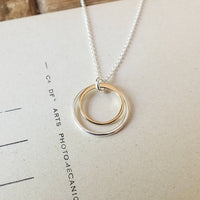 Surrounded By Love Necklace | Mixed Metals
