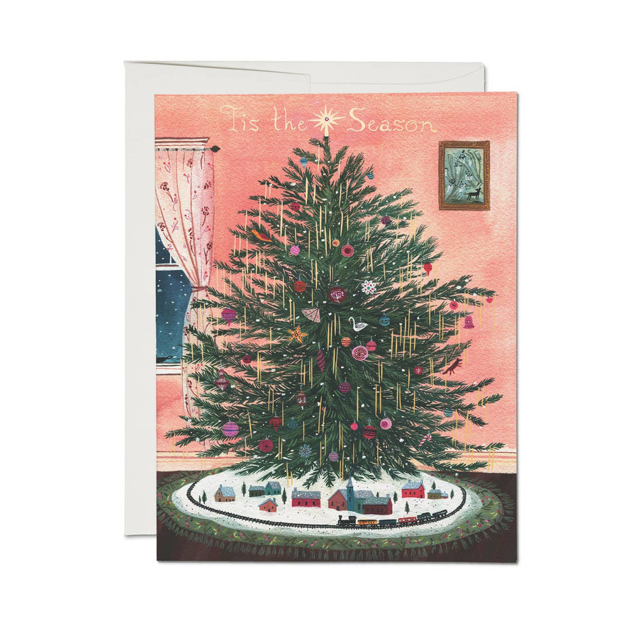 Tinsel Tree Holiday Card