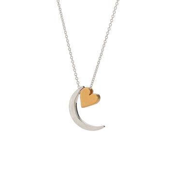 Moon & Heart Necklace