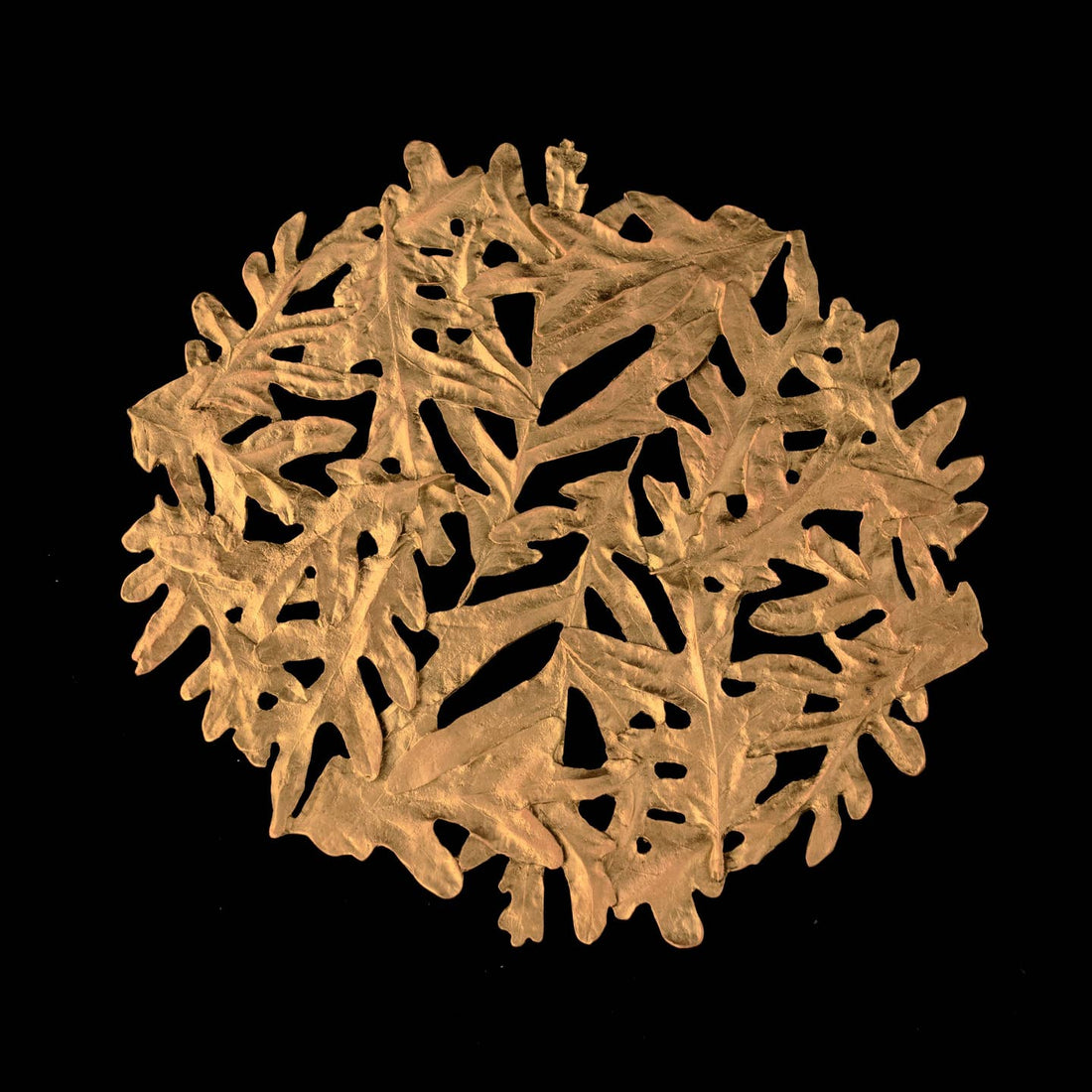 Oak Leaves Trivet | Gold