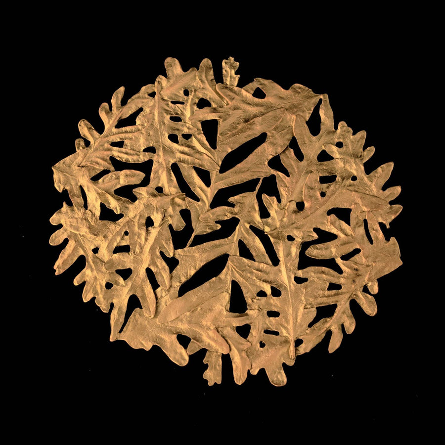Oak Leaves Trivet | Gold