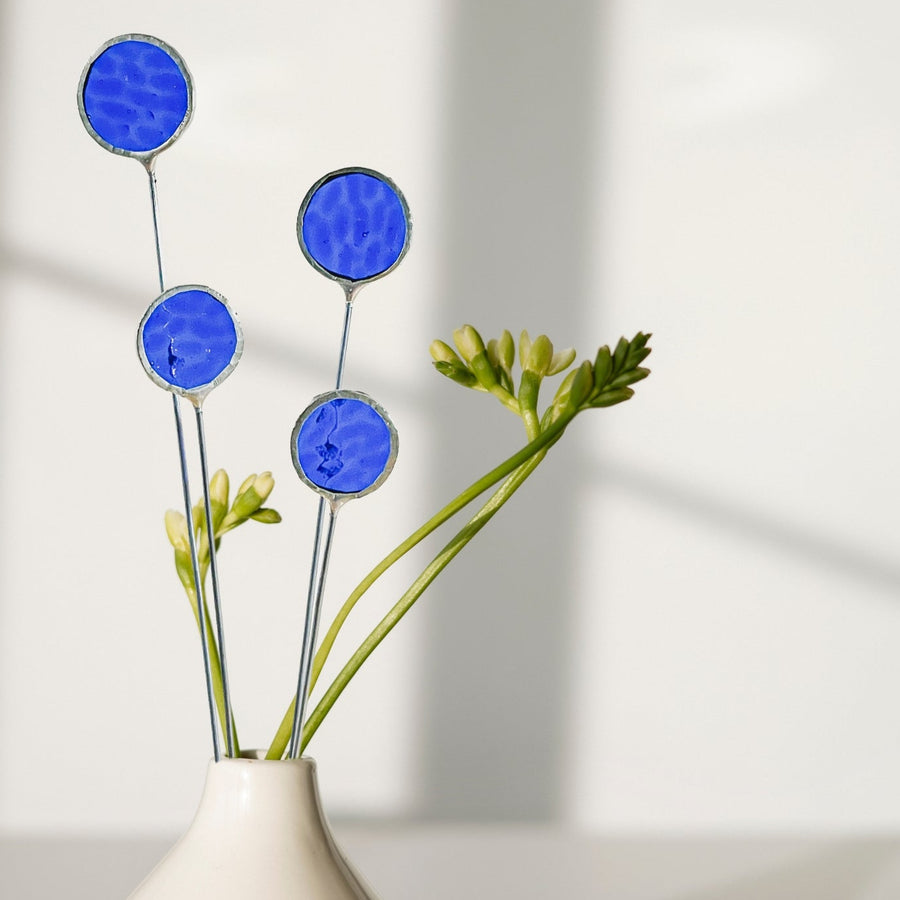 Blue Glass Thistle Stems