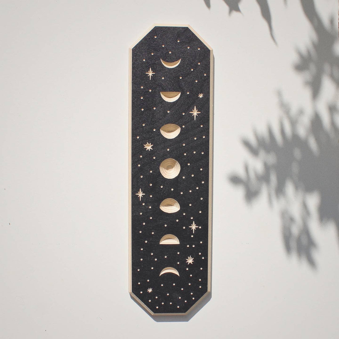 Carved Moon Phase Wall Hanging