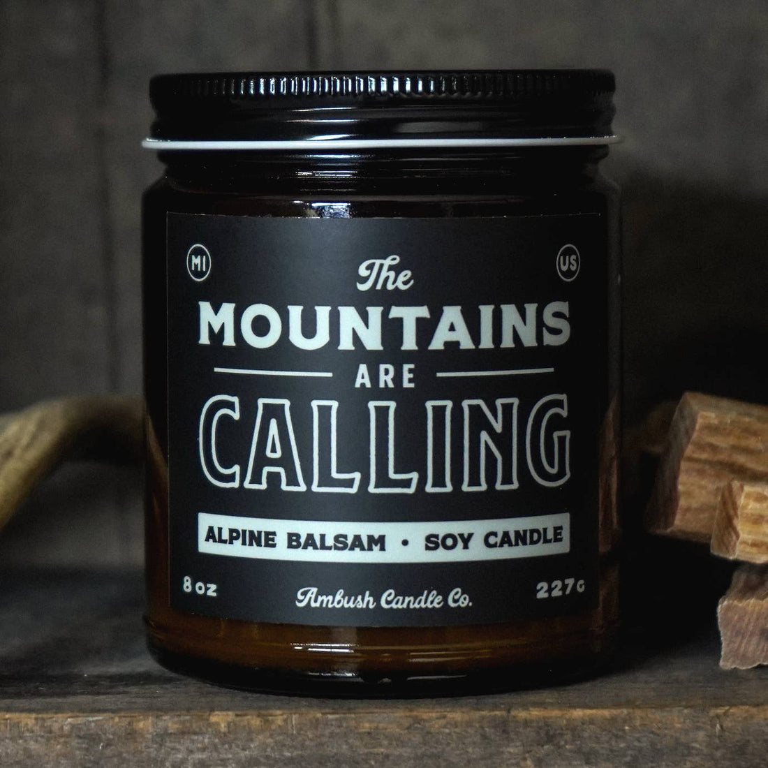 The Mountains Are Calling Candle