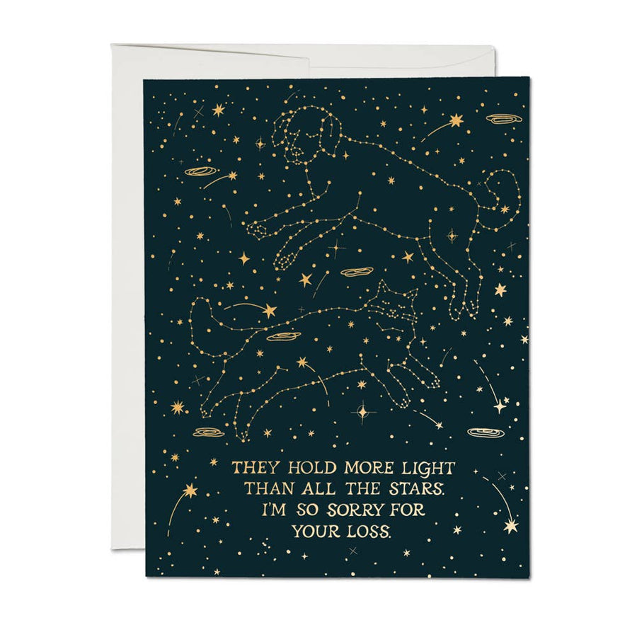 Pet Constellation Sympathy Card