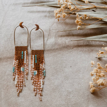 Lunar Arches Earrings | Rust