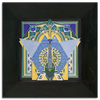 Motawi Imperial Peacock in Turquoise - 8x8